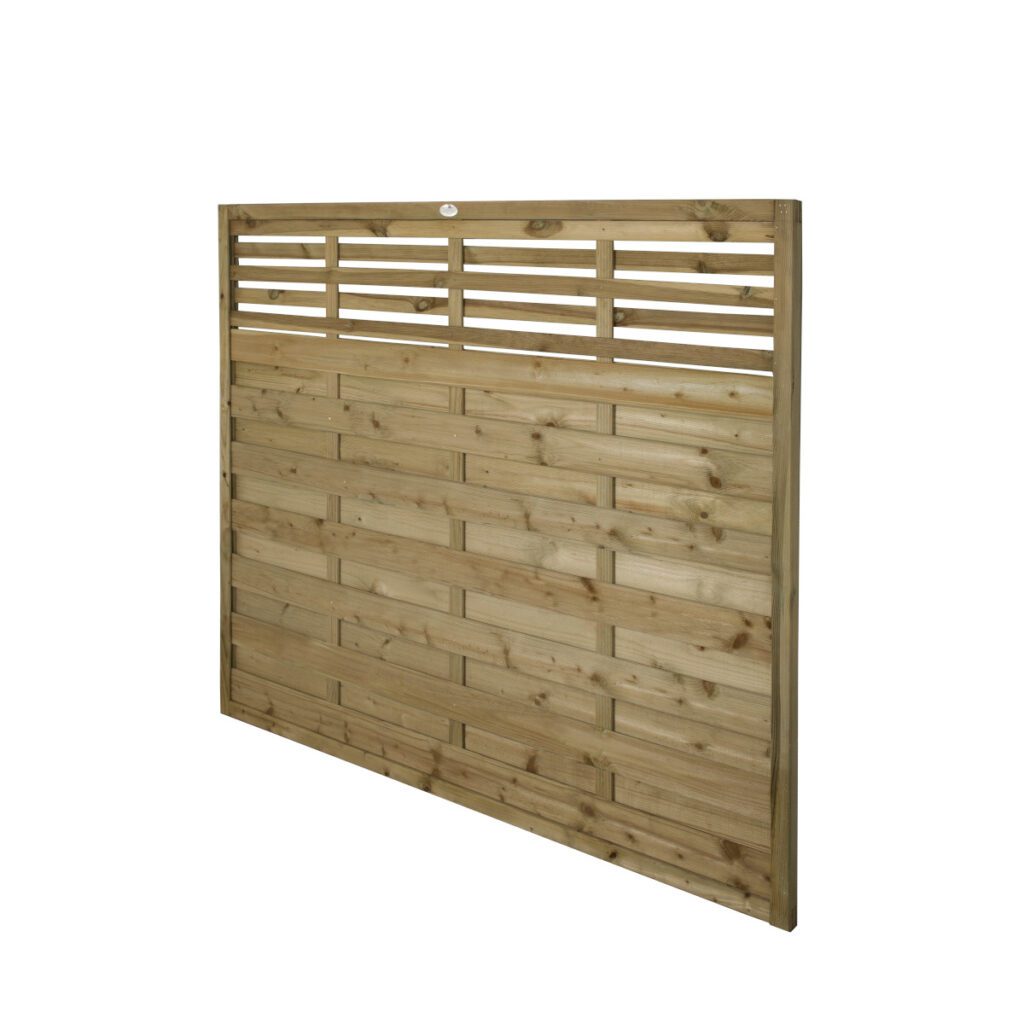 Forest Garden 1.8m x 1.5m Pressure Treated Decorative Kyoto Fence Panel – Pack of 5 5013053167199 2